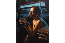 Fabian Perez Prints for Sale Fabian Perez Prints for Sale Darya in a Car with Lipstick (Vertical)