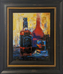 City Impressionism Originals and Prints City Impressionism Originals and Prints Gentleman Jack (SN) (Framed)