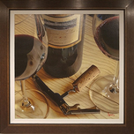 Wine Paintings Wine Paintings It's a Long Night (SN) (Framed)