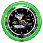 Godard Merchandise Godard Merchandise Olive Party- Neon Clock (Small) 