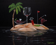 Godard Wine Art Godard Wine Art Paradise at Last Mini Paper Print