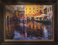City Impressionism Originals and Prints City Impressionism Originals and Prints Romance in The Rain (SN)