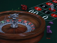 Godard Gambling Art Godard Gambling Art Rose Roulette (SN)