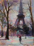 City Impressionism Originals and Prints City Impressionism Originals and Prints Winter in Paris (SN)