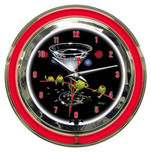 Godard Olive Art Godard Olive Art Dirty Martini- Neon Clock (Large) 