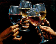 Fabian Perez Prints for Sale Fabian Perez Prints for Sale Red, White and Rose (Horizontal)
