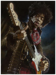 Sebastian Kruger Portraits Sebastian Kruger Portraits Jimi Hendrix (Illustration Board)