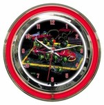 Godard Merchandise Godard Merchandise Nasbar 500- Neon Clock (Large) 