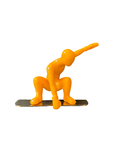 Ancizar Marin Sculptures  Ancizar Marin Sculptures  Half Pipe Snowboarder (Yellow)