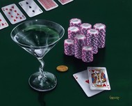 Godard Olive Art Godard Olive Art Poker Chips, Big Slick (SN)