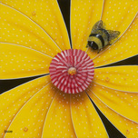 Michael Godard Michael Godard Bee- Colored Flower Yellow (Paper) (AP)  