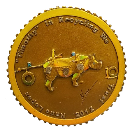 Nano Lopez Bronze Collectors Coin - Timothy