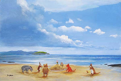 Peter Ellenshaw Pooh and Friends at the Seaside