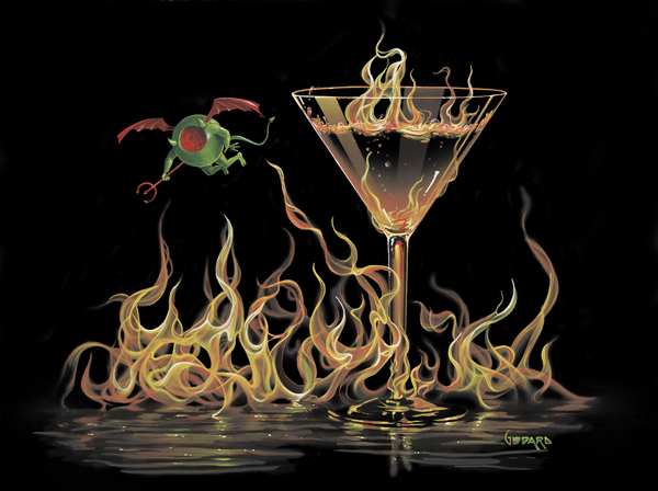 Michael Godard Hell of a Martini (G)