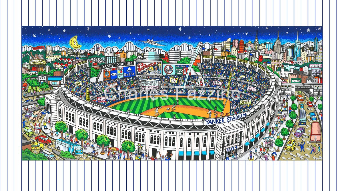 Charles Fazzino Pinstripe Pride: New Yankee Stadium (DX)