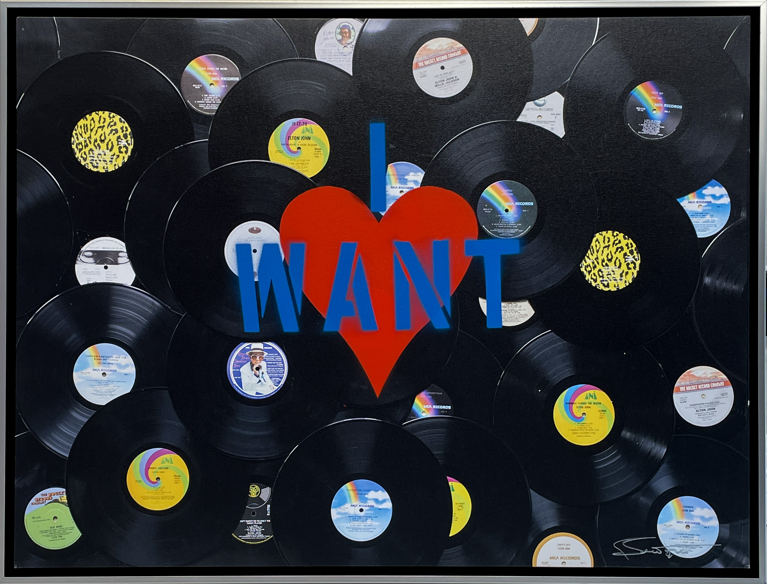 Bernie Taupin I Want Love (Album Covers) (Framed)