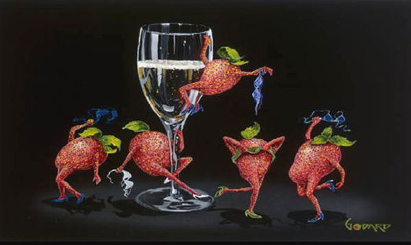 Michael Godard Strawberries Gone Wild (SN)