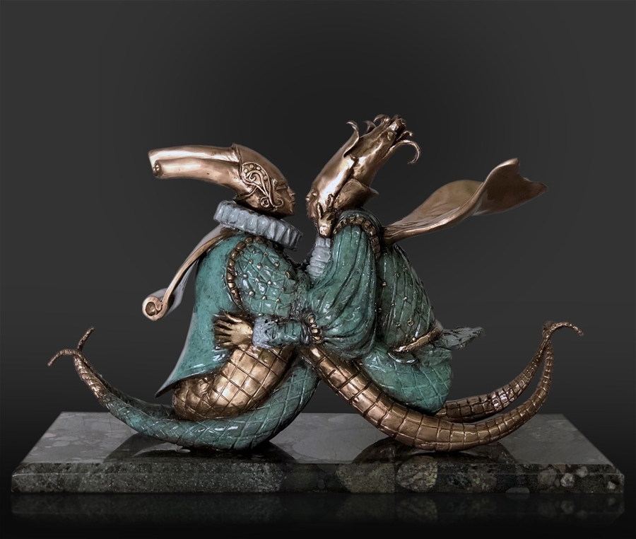 Artist Michael Cheval Limited Edition Bronze Sculpture