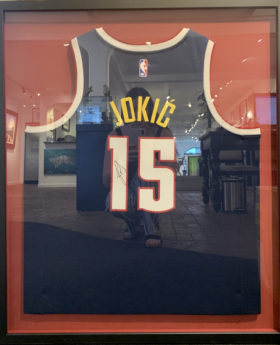 Nikola Jokic Denver Nuggets Framed Jersey 