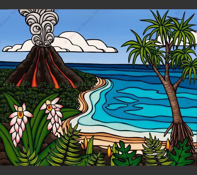 Artist Heather Brown Limited Edition Giclee on Canvas