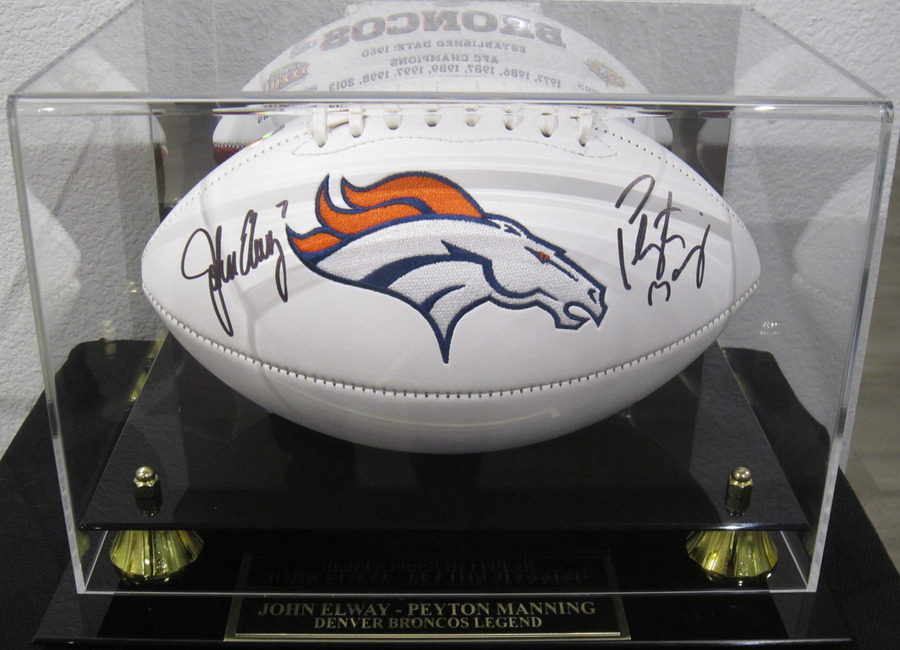 peyton manning signed football