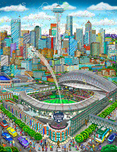 Charles Fazzino Art Charles Fazzino Art MLB 2023 All-Star Game: Seattle (PR)