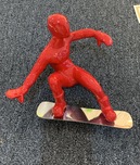Ancizar Marin Sculptures  Ancizar Marin Sculptures  Jump Snowboarder (Red)