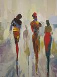 50% Off Select Items 50% Off Select Items Untitled (4 Standing Figures) - Framed