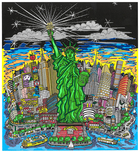 Charles Fazzino Art Charles Fazzino Art Liberty and Justice for All (Framed) (DX) 