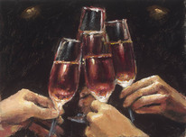 Fabian Perez Fabian Perez A Toast with Rose