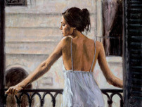 Fabian Perez Fabian Perez Balcony At Buenos Aires II