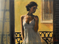 Fabian Perez Fabian Perez Balcony at Buenos Aires XI