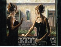 Fabian Perez Fabian Perez Balcony At Buenos Aires IV