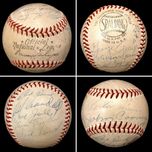 Fine Artwork On Sale Fine Artwork On Sale Baseball Signed by Hank Aaron & 20 Other Milwaukee Braves 1955 Players 