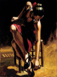 Fabian Perez Fabian Perez Dancer In Red Skirt