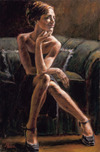 Fabian Perez Fabian Perez El Verde Sofa