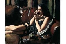 Fabian Perez Fabian Perez Eugie on the Couch