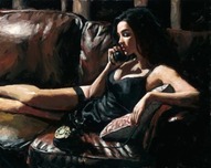 Fabian Perez Fabian Perez Eugie on the Couch II