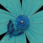 Michael Godard Michael Godard Butterfly Colored Flower (Paper) (SN) 