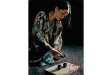 Fabian Perez Fabian Perez Geisha Pouring Sake I