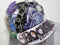 Charles Fazzino Art Charles Fazzino Art MLB Colorado Rockies Baseball (Helmet)