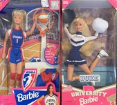 Fine Artwork On Sale Fine Artwork On Sale WNBA and Duke Cheerleader Barbie (Set of 2)