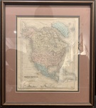 Fine Artwork On Sale Fine Artwork On Sale McNally's System of Geography Vintage North American Map (Framed)