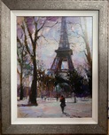 Michael Flohr Art Michael Flohr Art Winter in Paris (SN) - (Framed)