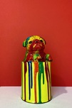 Ancizar Marin Sculptures  Ancizar Marin Sculptures  Paint Can Pug (Rainbow Swirl)