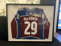 Fine Artwork On Sale Fine Artwork On Sale Nathan MacKinnon Colorado Avalanche  Signed Jersey (Framed)