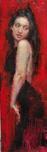 Henry Asencio Henry Asencio Scarlet Reverie (Original) (Framed)