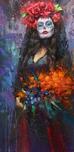 Henry Asencio Henry Asencio La Catrina (Original) (Framed)