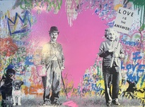 Mr. Brainwash Mr. Brainwash Juxtapose (Original) (Framed)