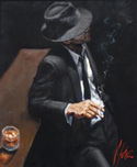 Fabian Perez Fabian Perez Man in Black Suit II